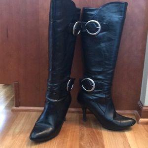 Leather boots